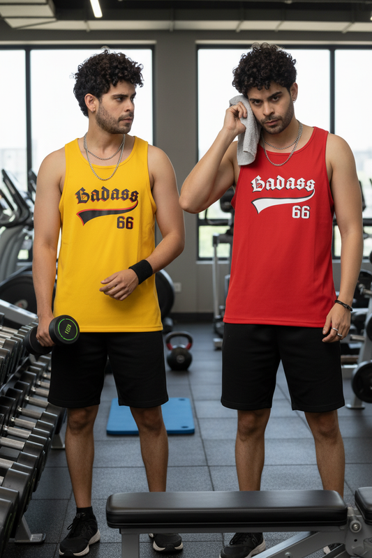 Pack of 2 Red & Yellow Color Vests for Men