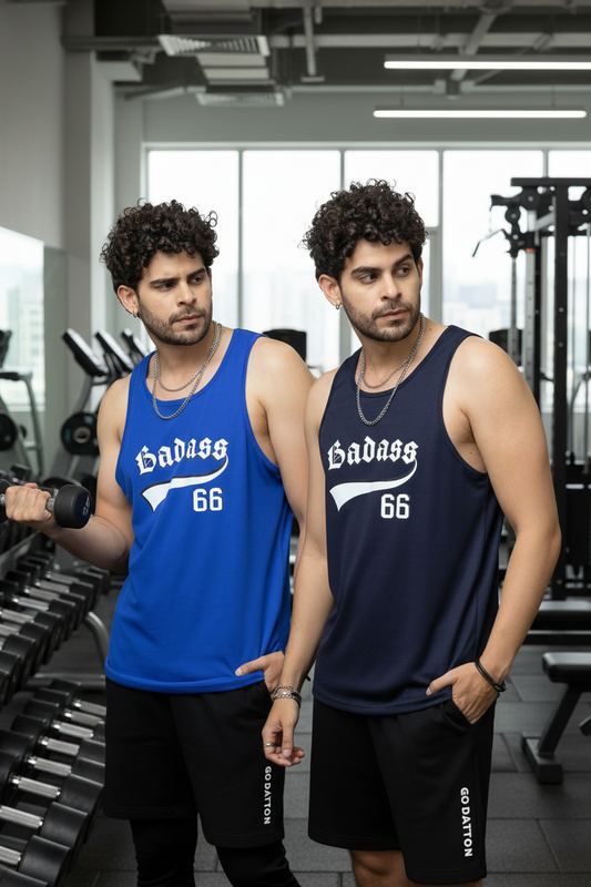 Pack of 2 Blue & Royal Blue Color Vests for Men