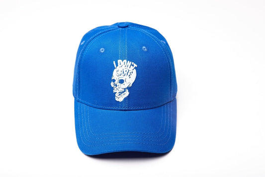 🎁 I Don't Care Printed Royal Blue Cap