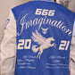 666 Imagination Blue & White  Varsity Jacket for Men