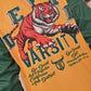 Tiger Printed Yellow & Green Varsity Jacket for Women