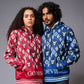 185 GD Logo Printed Red & Blue Couples Coord Wear - Go Devil