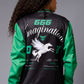 666 Imagination Black & Green Varsity Jacket for Women - Go Devil