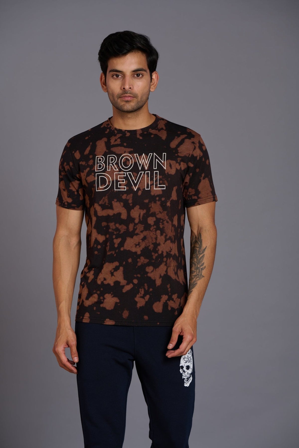 Brown Devil Printed Men's T-Shirt - Go Devil