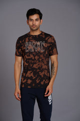 Brown Devil Printed Men's T-Shirt - Go Devil
