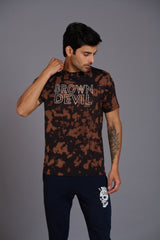 Brown Devil Printed Men's T-Shirt - Go Devil