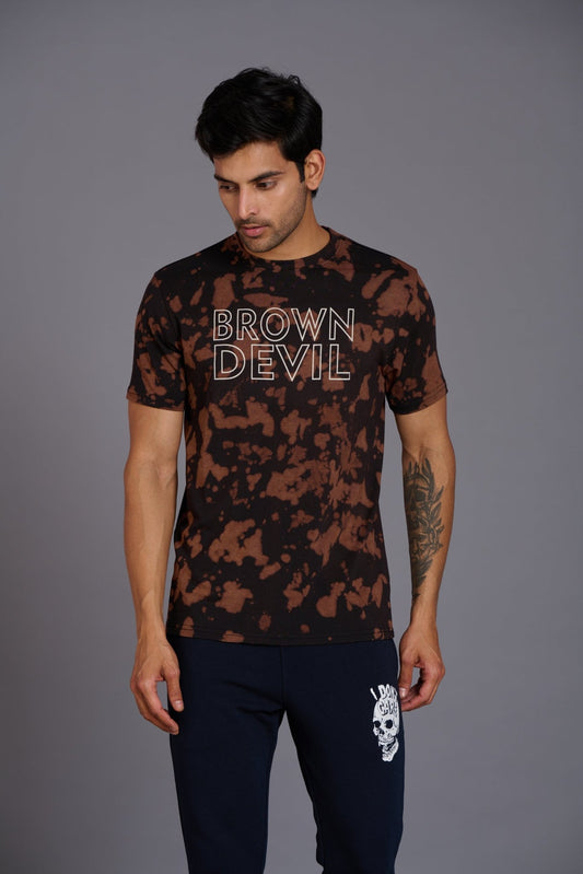 Brown Devil Printed Men's T-Shirt - Go Devil