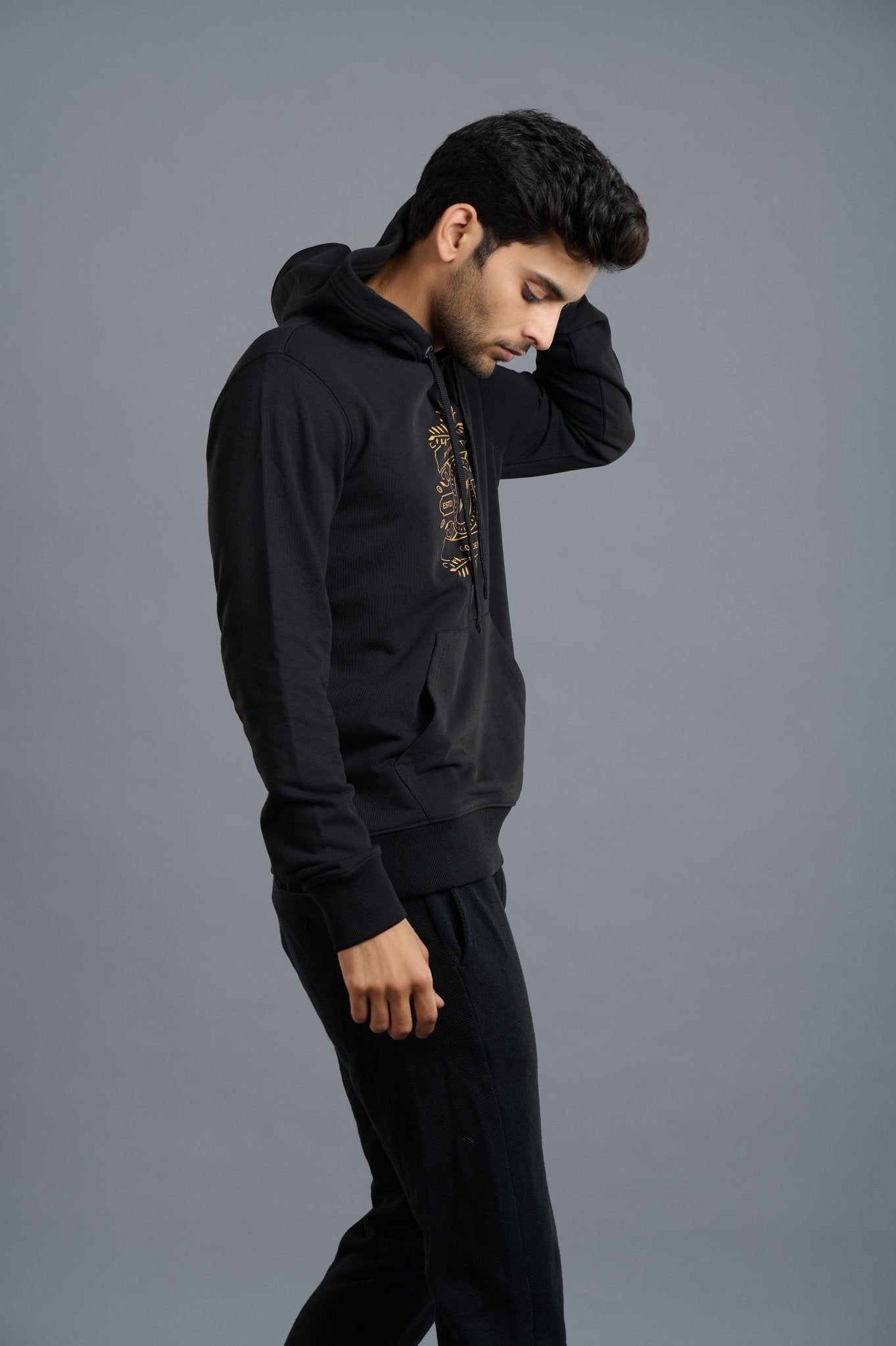 BY ORDER OF THE GO DEVIL Black Hoodie for Men - Go Devil