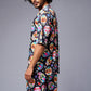 Colourful Skull Printed Black Co-ord Set for Men - Go Devil