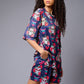 Colourful Skull Printed Premium Co-ord Set for Women - Go Devil