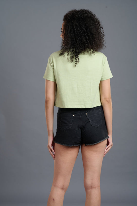 Dab On Them Haters With Skeleton Printed Crop Top for Women - Go Devil
