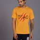 Dead Devil Printed Yellowish T-Shirt for Men - Go Devil