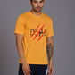 Dead Devil Printed Yellowish T-Shirt for Men - Go Devil