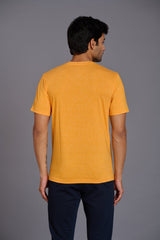Dead Devil Printed Yellowish T-Shirt for Men - Go Devil