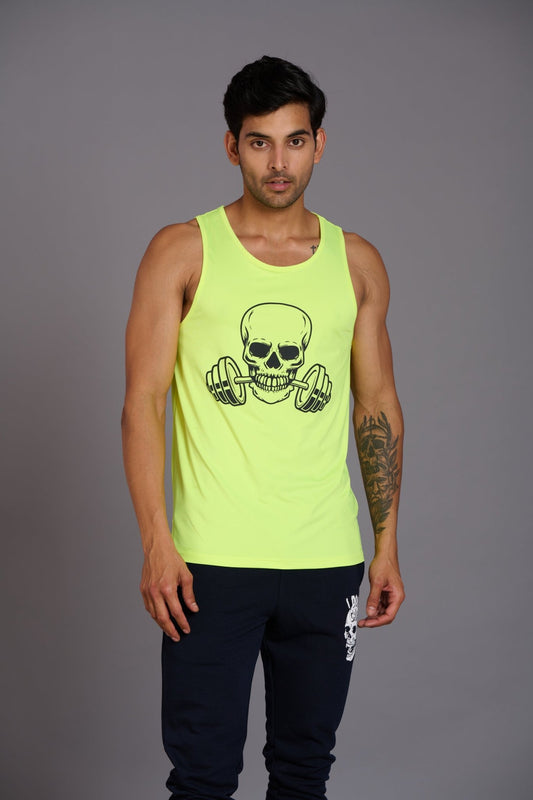Devil Fit Printed Neon Vest (Activewear) for Men - Go Devil