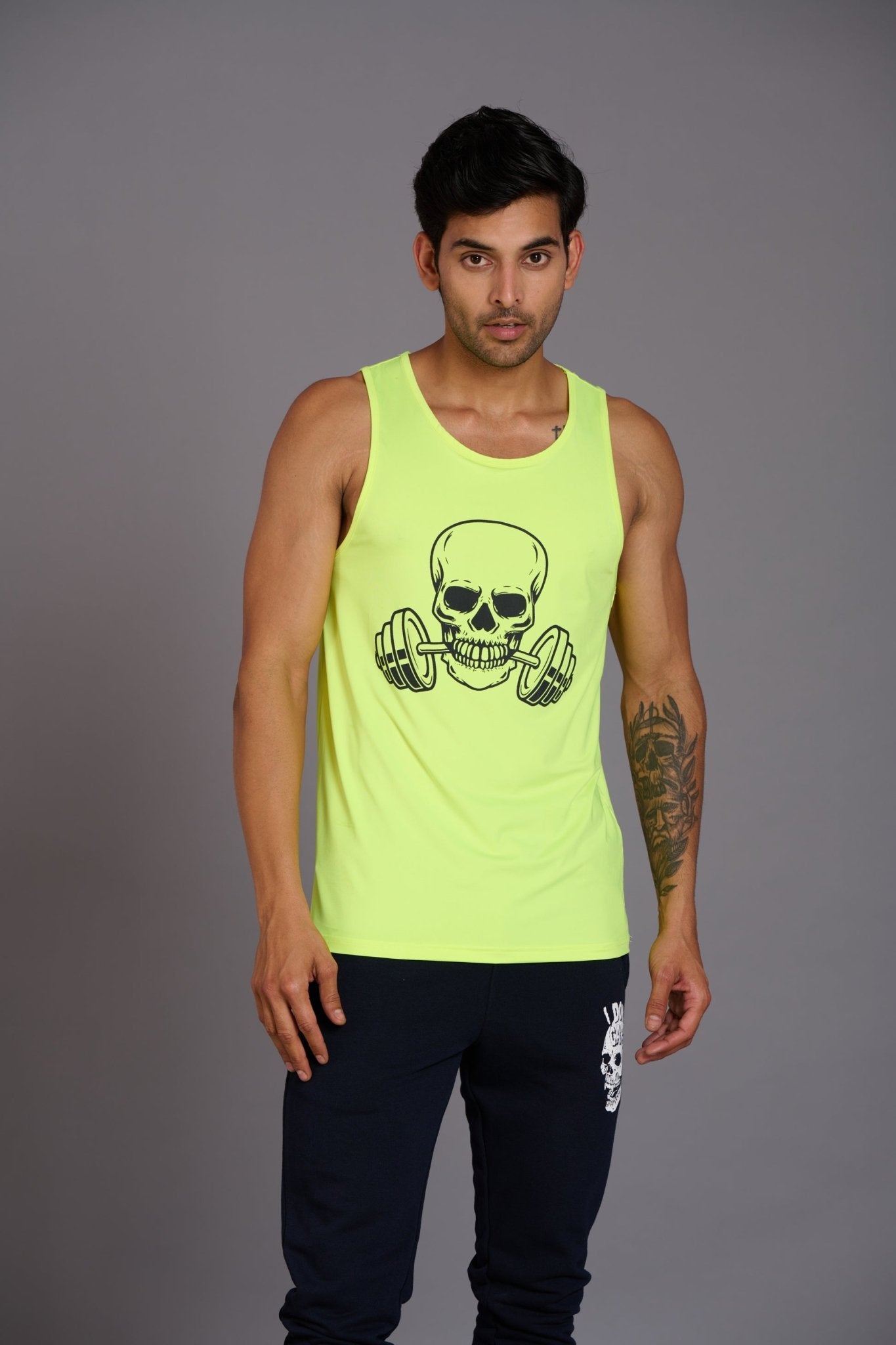 Devil Fit Printed Neon Vest (Activewear) for Men - Go Devil