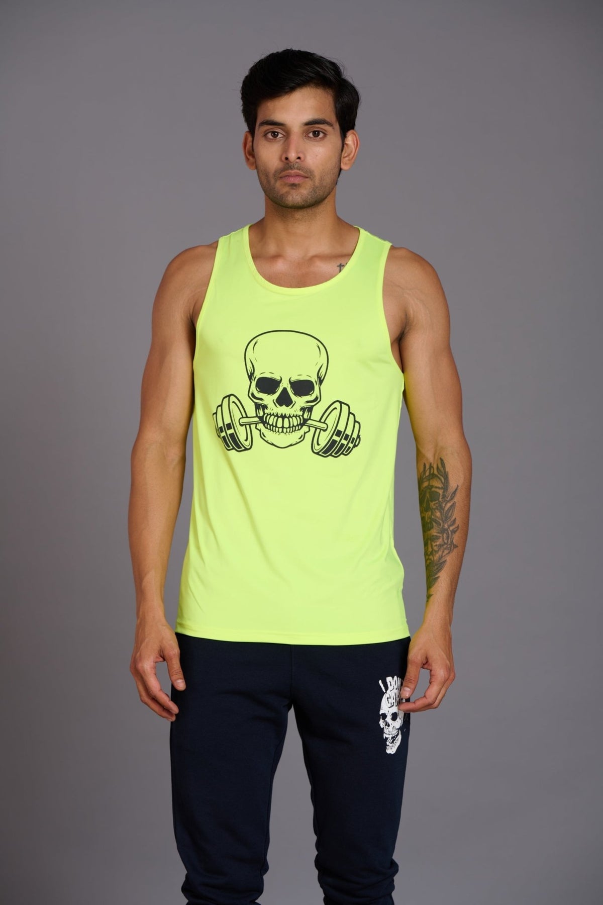 Devil Fit Printed Neon Vest (Activewear) for Men - Go Devil