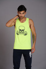 Devil Fit Printed Neon Vest (Activewear) for Men - Go Devil