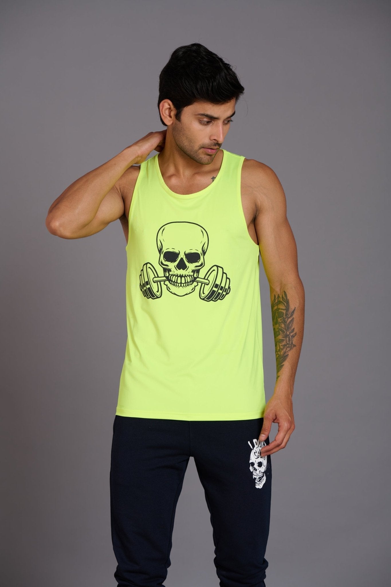 Devil Fit Printed Neon Vest (Activewear) for Men - Go Devil