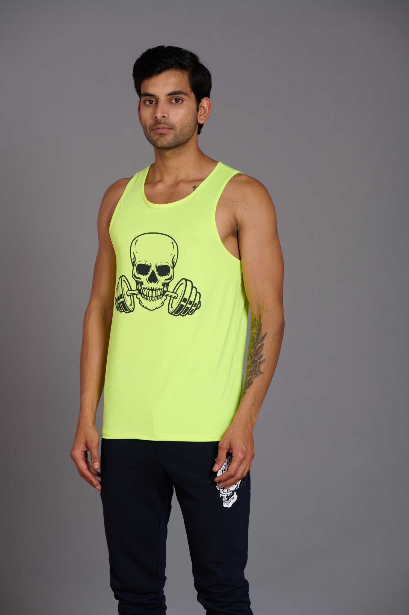 Devil Fit Printed Neon Vest (Activewear) for Men - Go Devil