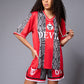 Devil (in White) Printed Red and Black Snake Co-ord Set for Women - Go Devil