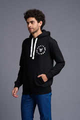 Devil Printed Black Hoodie for Men - Go Devil