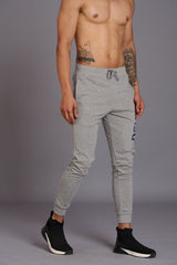 Devil Printed Grey Joggers for Men - Go Devil