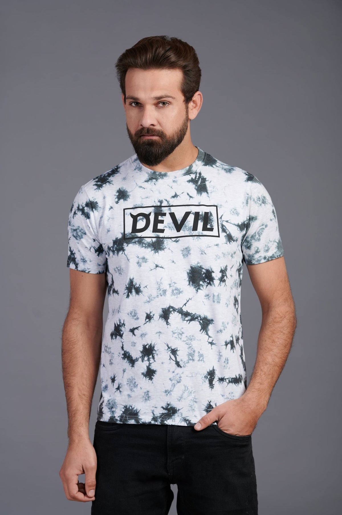 Devil Printed T-Shirt for Men - Go Devil