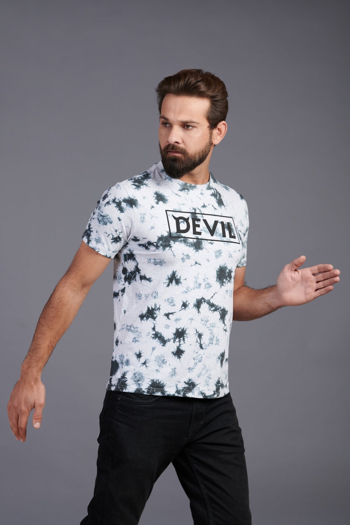 Devil Printed T-Shirt for Men - Go Devil