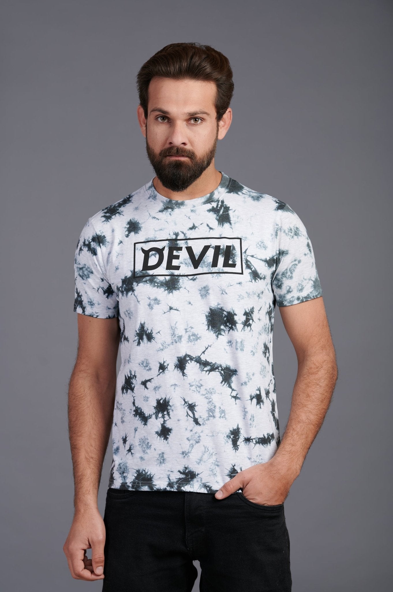 Devil Printed T-Shirt for Men - Go Devil