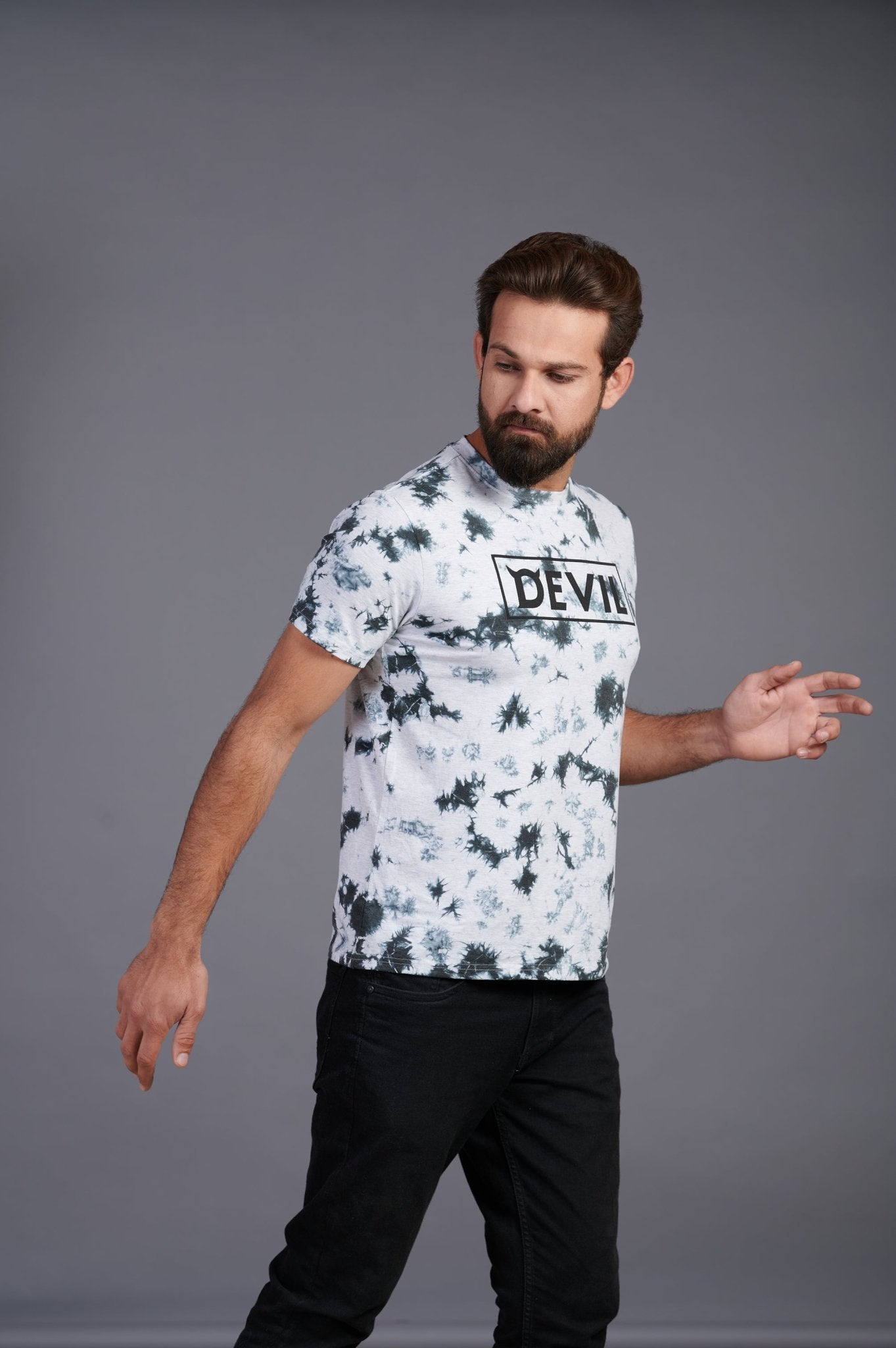 Devil Printed T-Shirt for Men - Go Devil