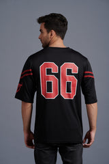 Devil Signature Jersy 66 Printed Black & Burgundy for Men - Go Devil