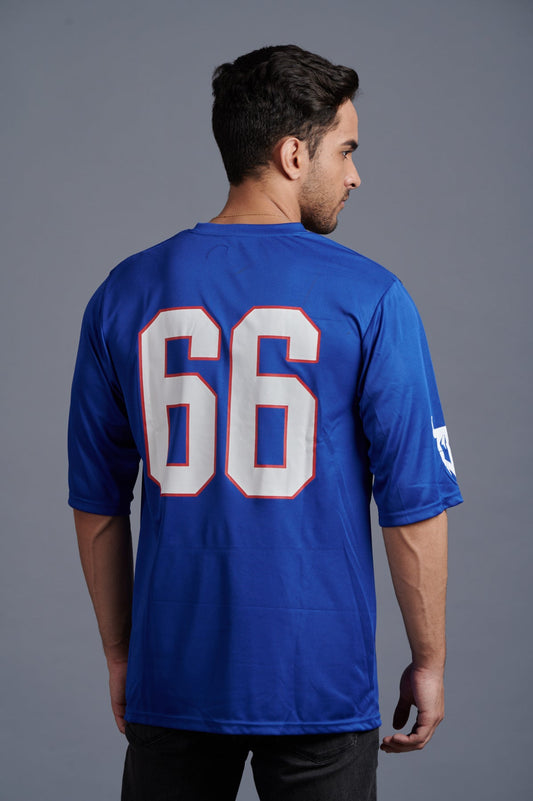 Devil Signature Jersy 66 Printed Royal & White for Men - Go Devil