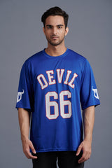 Devil Signature Jersy 66 Printed Royal & White for Men - Go Devil