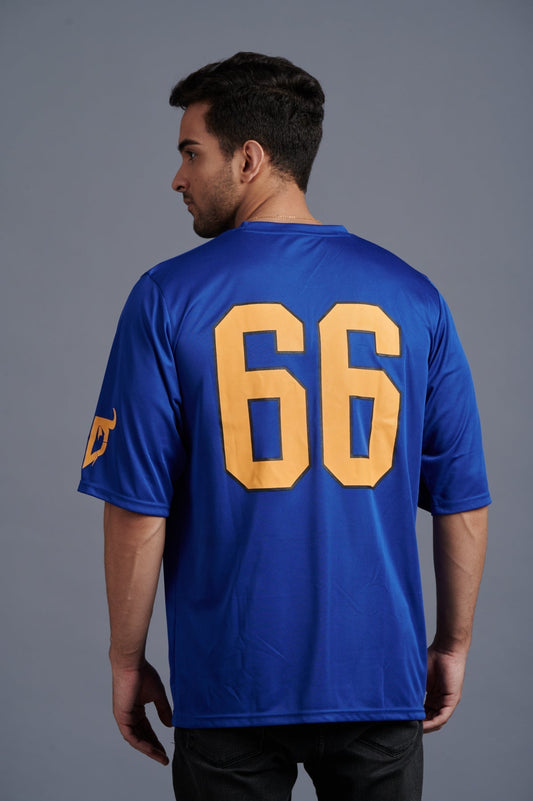 Devil Signature Jersy 66 Printed Royal & Yellow for Men - Go Devil
