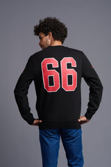 Devil66 Printed Black Sweatshirt for Men - Go Devil