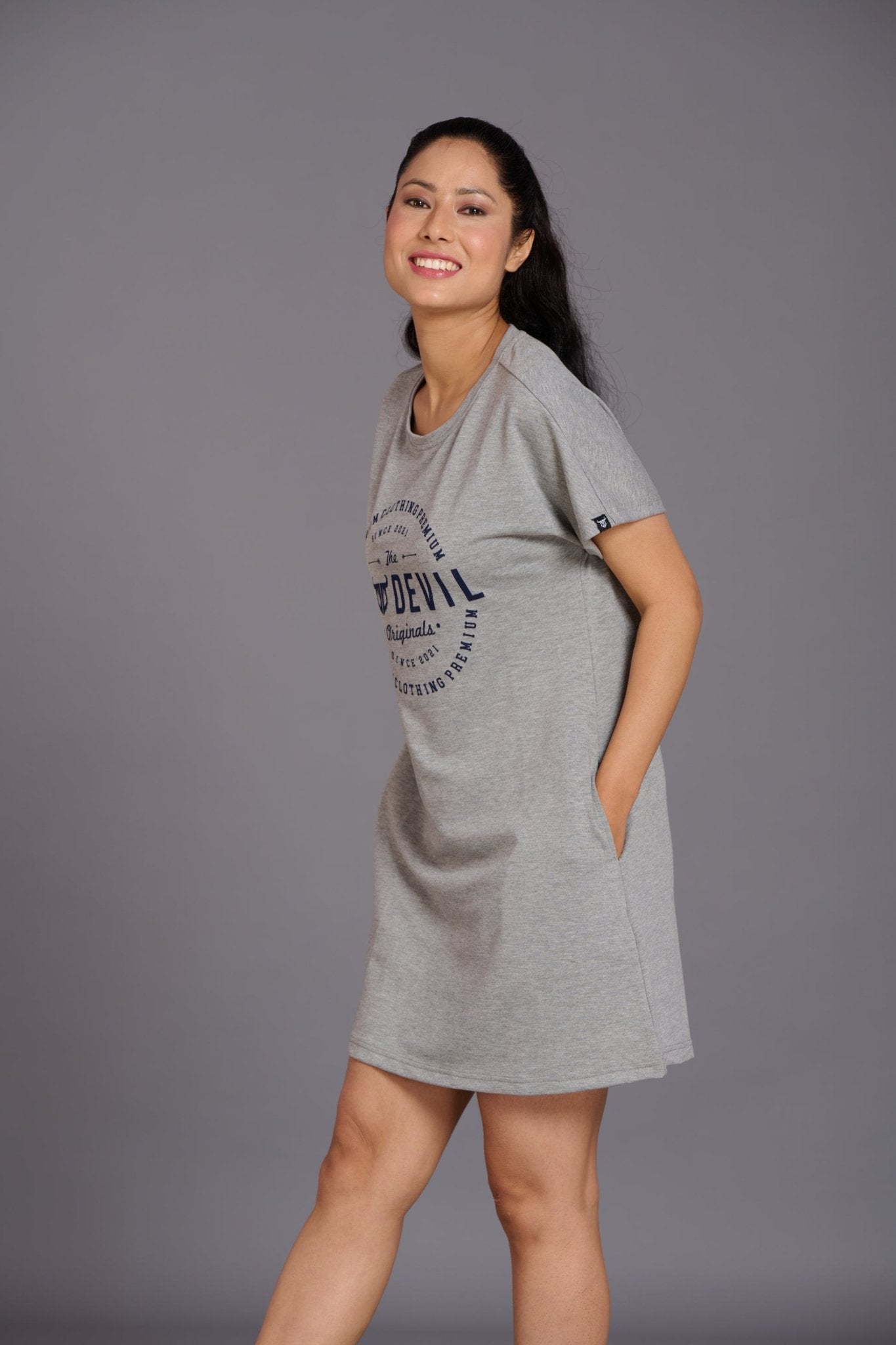 Devils Original Grey Dress for Women - Go Devil