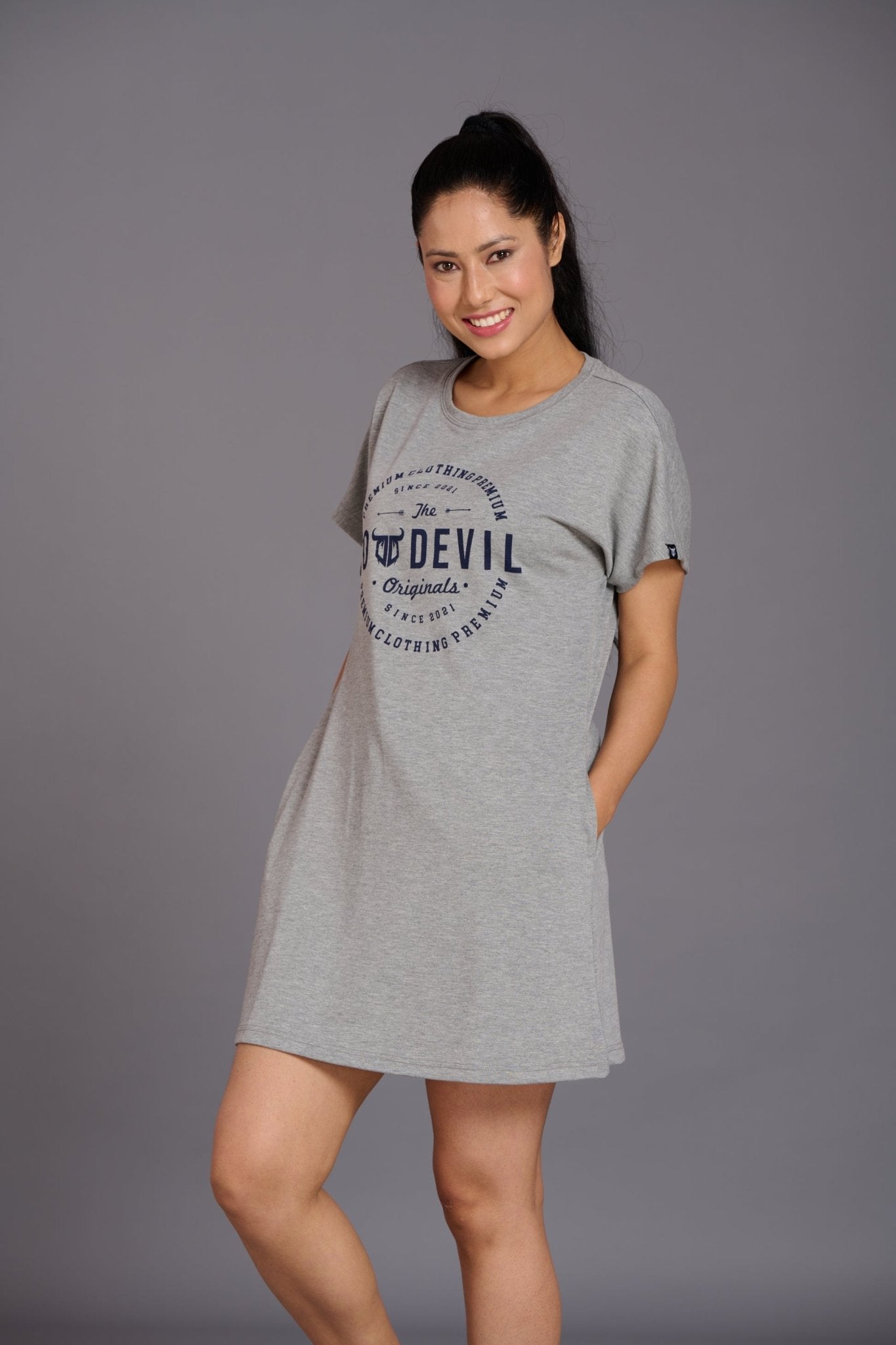 Devils Original Grey Dress for Women - Go Devil