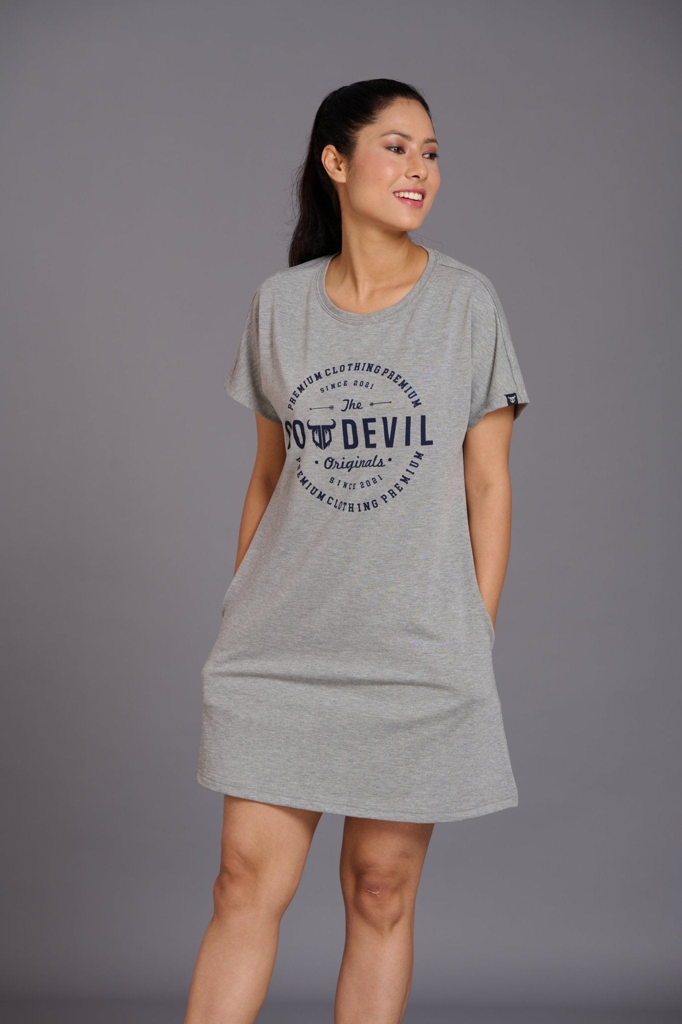 Devils Original Grey Dress for Women - Go Devil