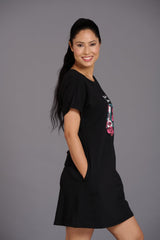 Dia De Los Muertos Black Dress for Women - Go Devil