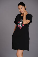 Dia De Los Muertos Black Dress for Women - Go Devil