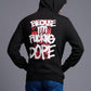 Funking Dope Printed Black Hoodie for Men - Go Devil