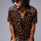 GD (Gold) Printed Black Co-ord Set for Men - Go Devil