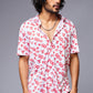 GD (in Red) Printed White Shirt for Men - Go Devil