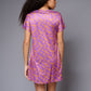 GD Logo (in orange) Printed Pink Dresses for Women - Go Devil