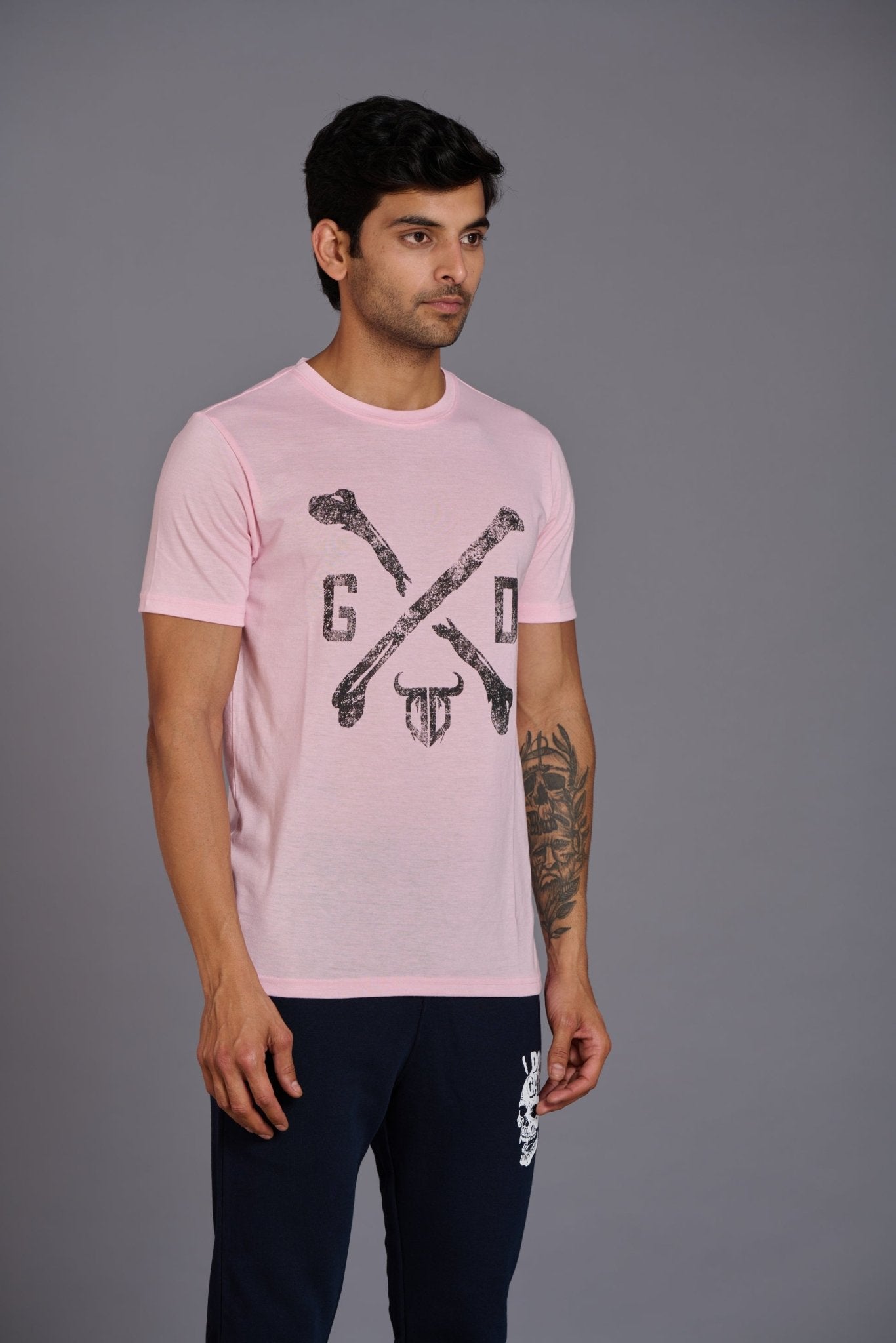 G/D Pink T-Shirt for Men - Go Devil