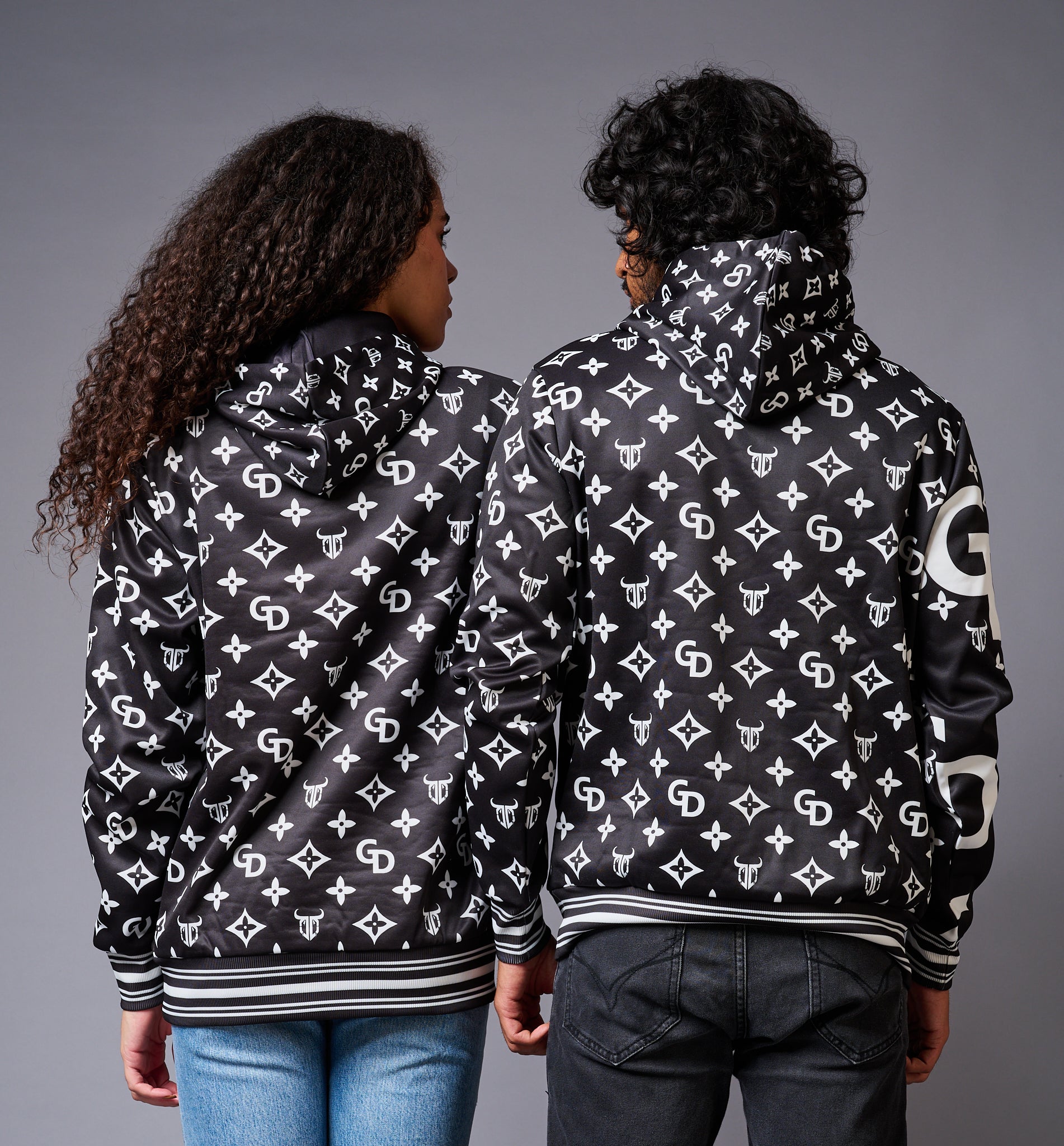 GD Printed Black Couples Wear - Go Devil
