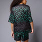 GD Printed Green Gradient Co-ord Set for Women - Go Devil