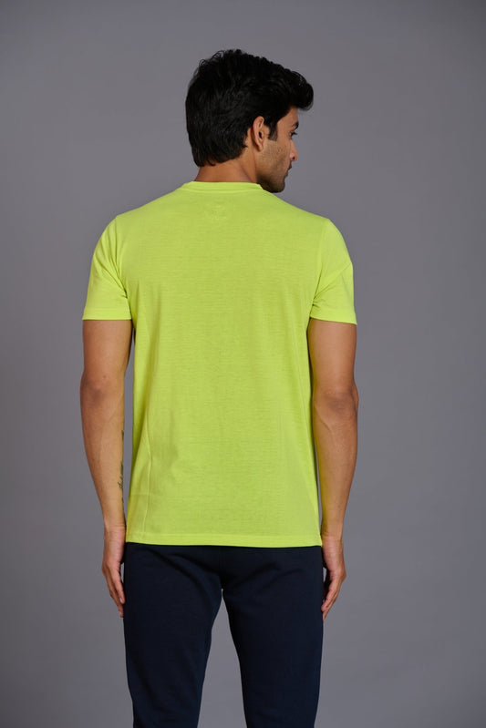 G/D Printed Green T-Shirt for Men - Go Devil