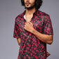 GD with Logo (in Red) Printed Black Shirt for Men - Go Devil